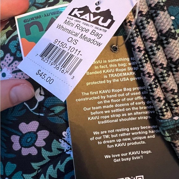 Kavu Rope Sling Bag Floral Print Crossbody Bag - Picture 5 of 5